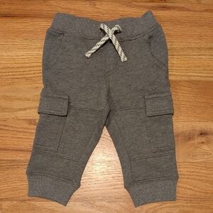 Gymboree Gray Cargo Jogger Pants with Drawstring